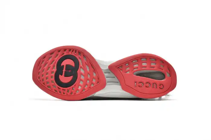 Rep TBK Gucc Run Sneakers Grey Red 0124