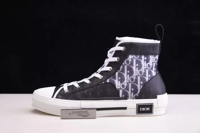 Reps TBK DR B23 High Top Oblique Sneaker Black & White 0121