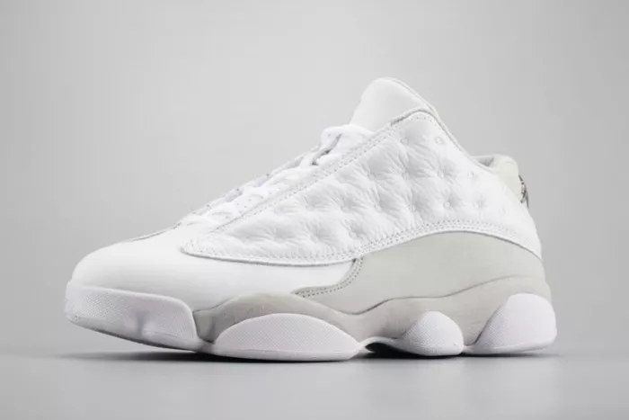 TBK Air Jordan 13 LowPure Money white mens 310810-100 0112