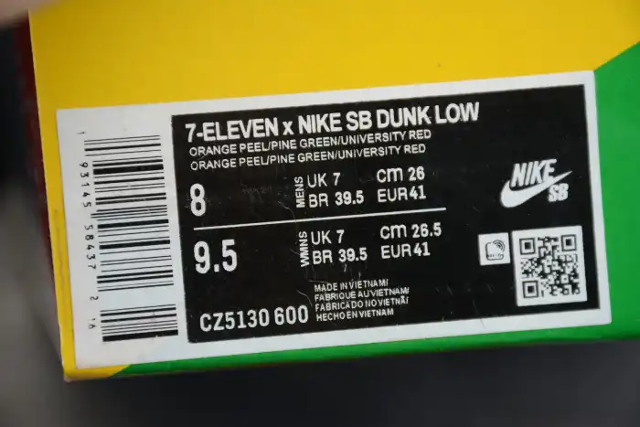 Cheap TBK Nike SB Dunk Low 7 Eleven CZ5130-600 0125