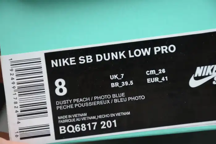 Reps TBK Nike SB Dunk Low Corduroy Dusty Peach BQ6817-201 0125