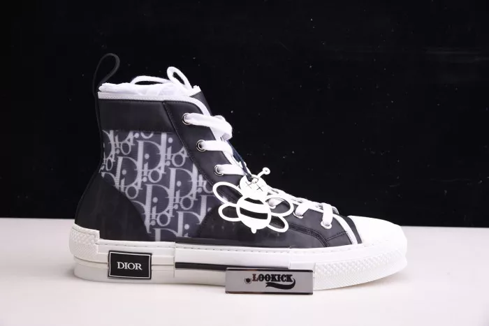 Reps TBK DR B23 High Top Oblique Sneaker Black & White 0121