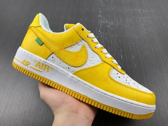 Cheap TBK Louis Vuitton Nike Air Force 1 Low Yellow 0128