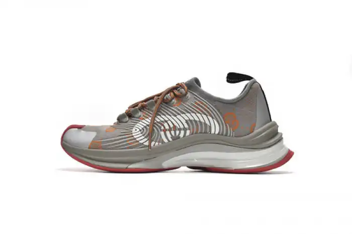 Rep TBK Gucc Run Sneakers Grey Red 0124