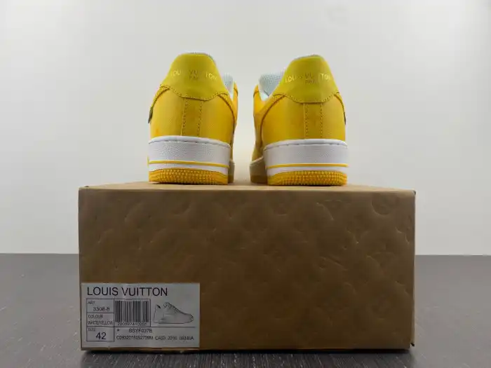 Cheap TBK Louis Vuitton Nike Air Force 1 Low Yellow 0128