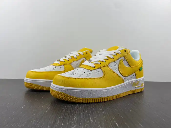 Cheap TBK Louis Vuitton Nike Air Force 1 Low Yellow 0128