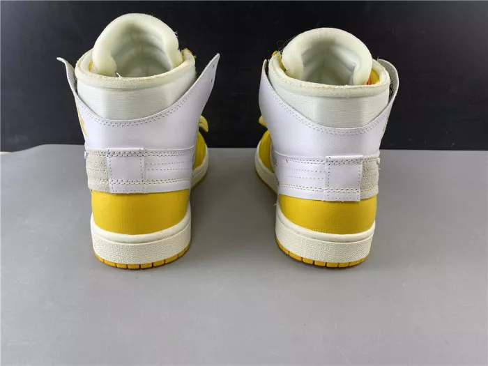 Rep TBK Air Jordan 1 x Off-White NRG White Dark Powder Yellow-Cone AQ0818-149 0112