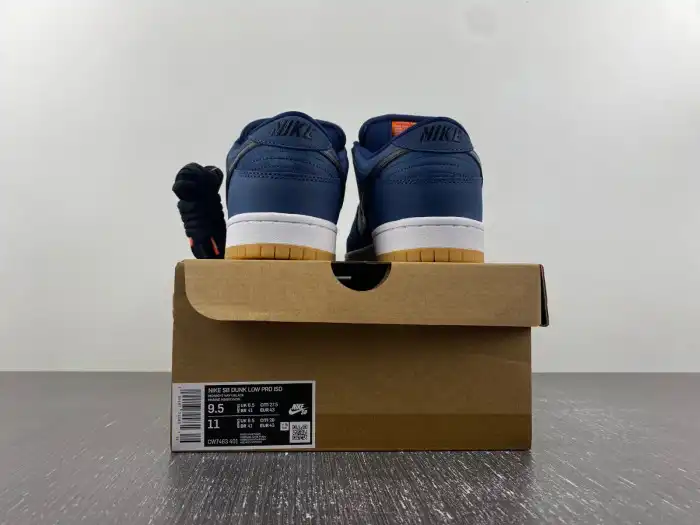 Reps TBK Nike SB Dunk Low Navy Black Gum CW7463-401 0130