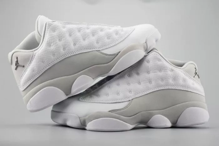 Cheap TBK Air Jordan 13 LowPure Money white mens 310810-100 0112