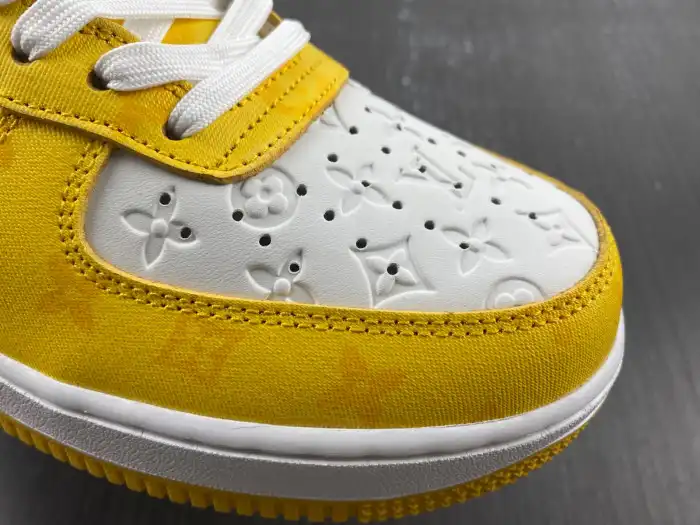 Cheap TBK Louis Vuitton Nike Air Force 1 Low Yellow 0128