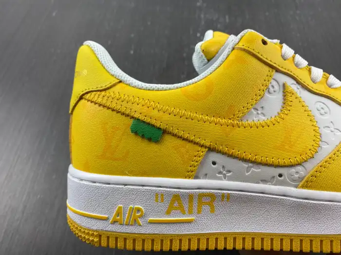 Cheap TBK Louis Vuitton Nike Air Force 1 Low Yellow 0128