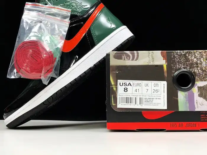 Reps TBK SoleFly x Air Jordan 1 Retro High OG Black Team Orange-Fir AV3905-038 0203