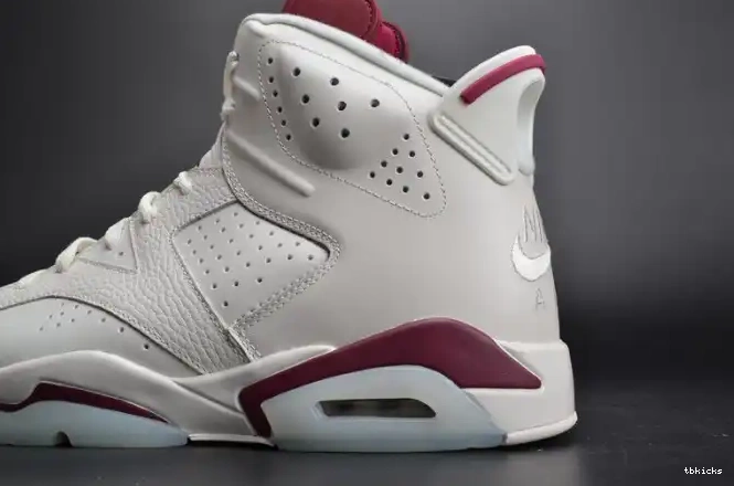 Rep TBK 384664-116 Air white Jordan Retro 6 Maroon 0209