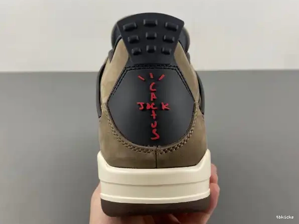 Cheap TBK 4 Retro Air AJ4-882335 Brown Jordan x Travis Scott TS 0218