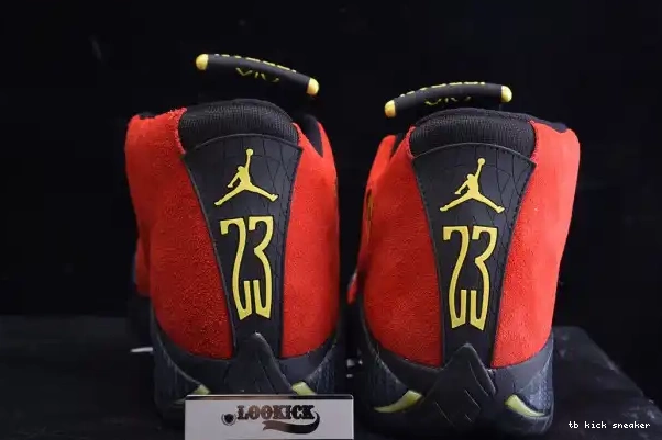 Cheap TBK Red Challenge Retro 654459-670 Jordan 14 Air 0212