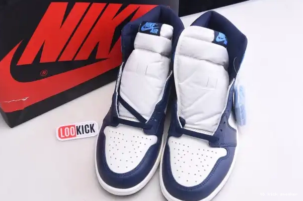 Rep TBK OG 1 Air 555088-140 Obsidian High Jordan Retro 0210