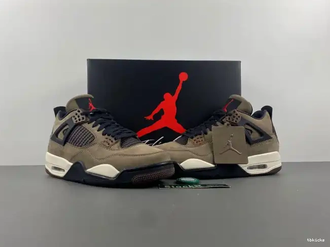 Cheap TBK 4 Retro Air AJ4-882335 Brown Jordan x Travis Scott TS 0218