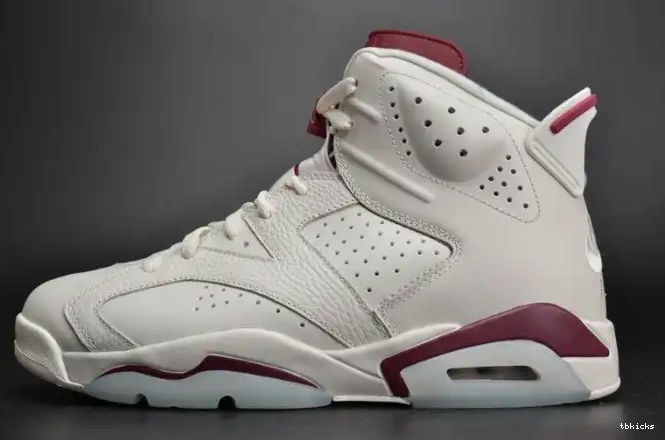 Rep TBK 384664-116 Air white Jordan Retro 6 Maroon 0209