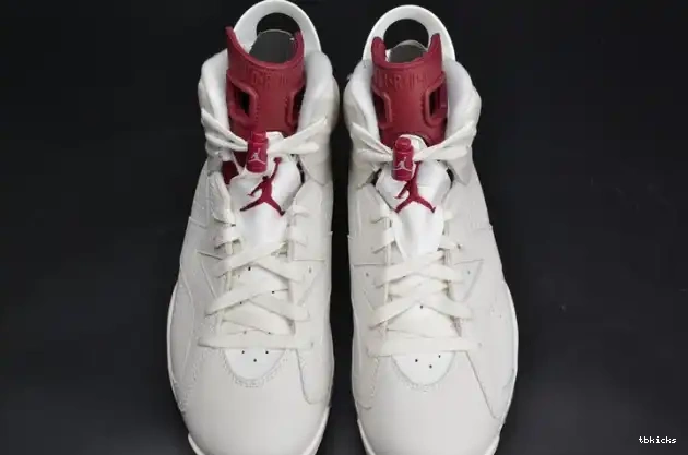 Rep TBK 384664-116 Air white Jordan Retro 6 Maroon 0209