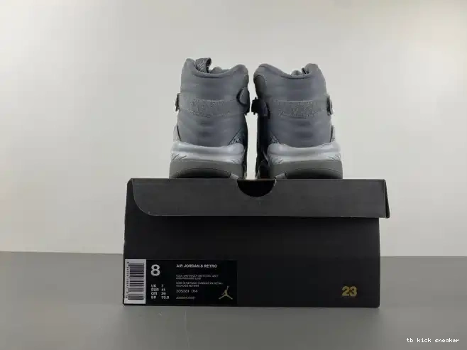 Reps TBK Jordan 8 Grey 305381-014 Cool Retro 0227