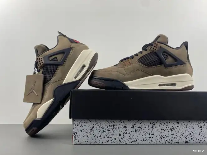 Cheap TBK 4 Retro Air AJ4-882335 Brown Jordan x Travis Scott TS 0218