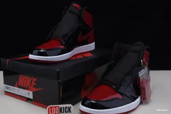 Cheap TBK High OG 555088-063 Jordan Bred Air Patent 1 0213