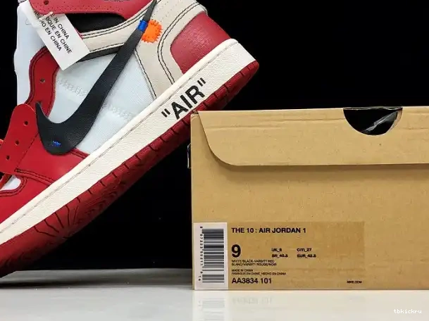 Rep TBK Off-White The Ten Retro AA3834-101 Chicago Jordan 1 Air 0210