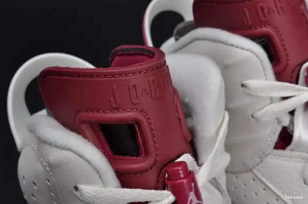 Rep TBK 384664-116 Air white Jordan Retro 6 Maroon 0209