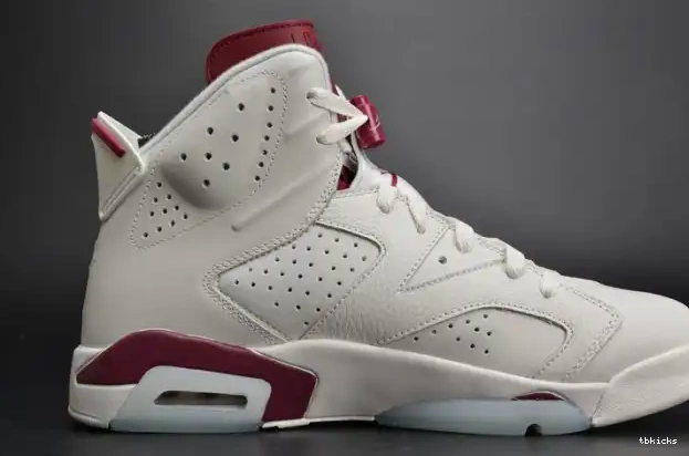 Rep TBK 384664-116 Air white Jordan Retro 6 Maroon 0209