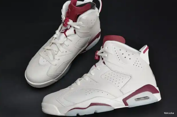 Rep TBK 384664-116 Air white Jordan Retro 6 Maroon 0209