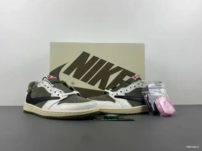 Reps TBK LOW 1 X JORDAN AIR OLIVE SCOTT MEDIUM DM7866-200 TRAVIS OG 0321