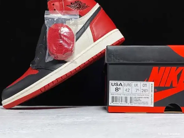Reps TBK Jordan 1 High Bred OG 555088-610 Air Retro Toe 0319