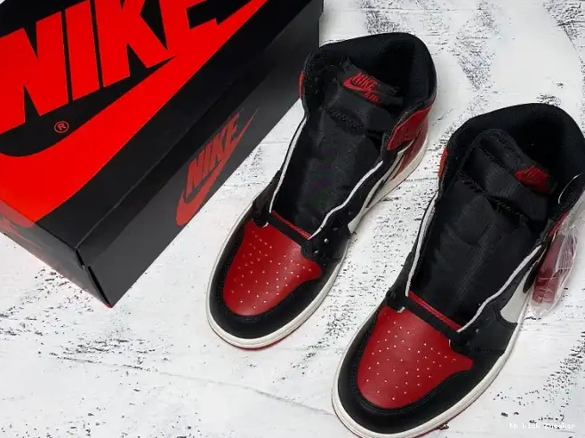 Reps TBK Jordan 1 High Bred OG 555088-610 Air Retro Toe 0319