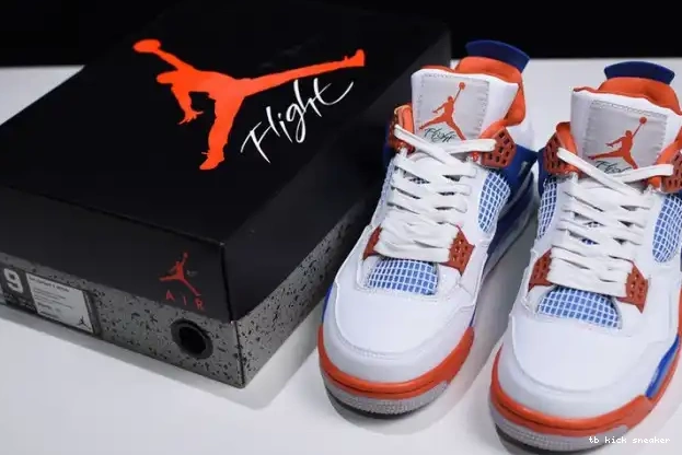 Cheap TBK White Crimson-Royal 308497-171 Air Bright 4 Jordan Blue 0316
