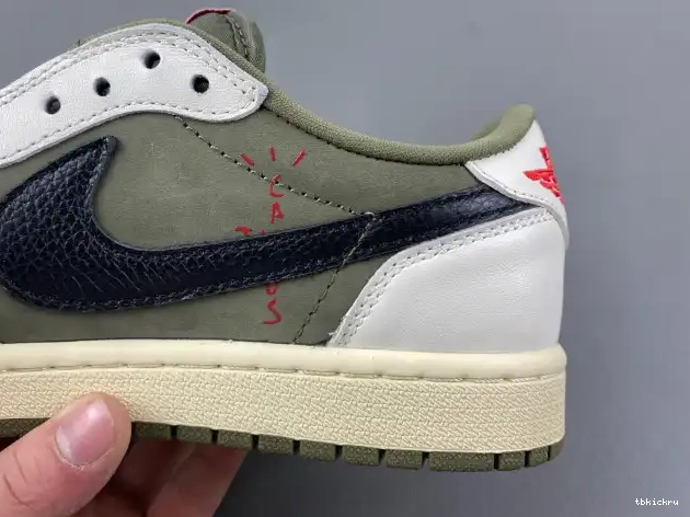 Reps TBK LOW 1 X JORDAN AIR OLIVE SCOTT MEDIUM DM7866-200 TRAVIS OG 0321